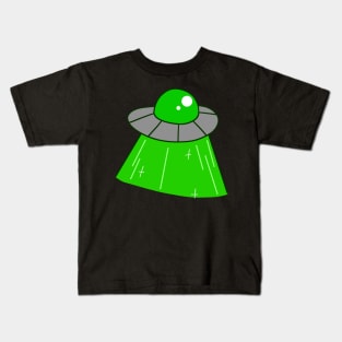 Green Light UFO Kids T-Shirt